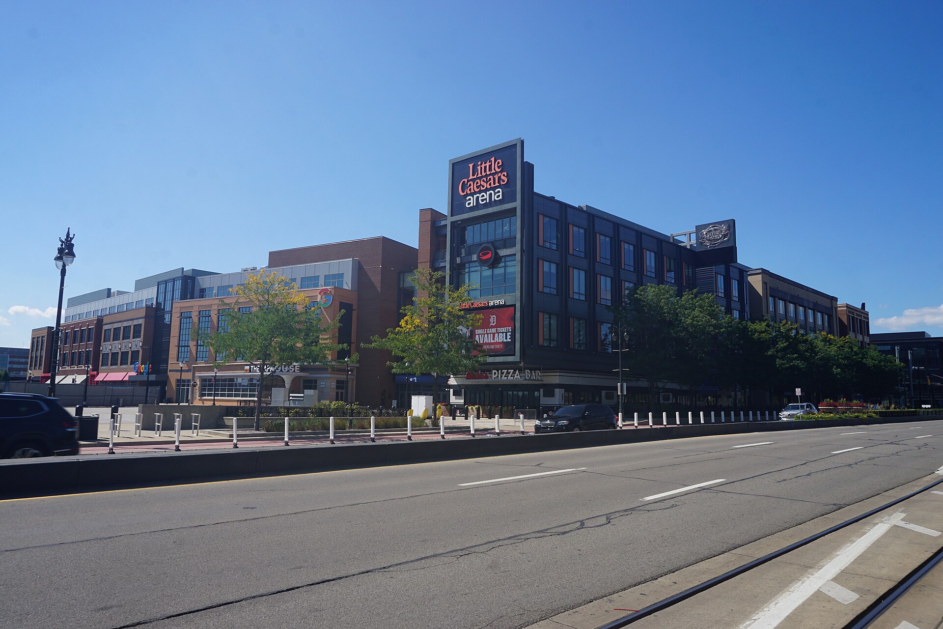 Little Caesars Arena, home of the Detroit Pistons