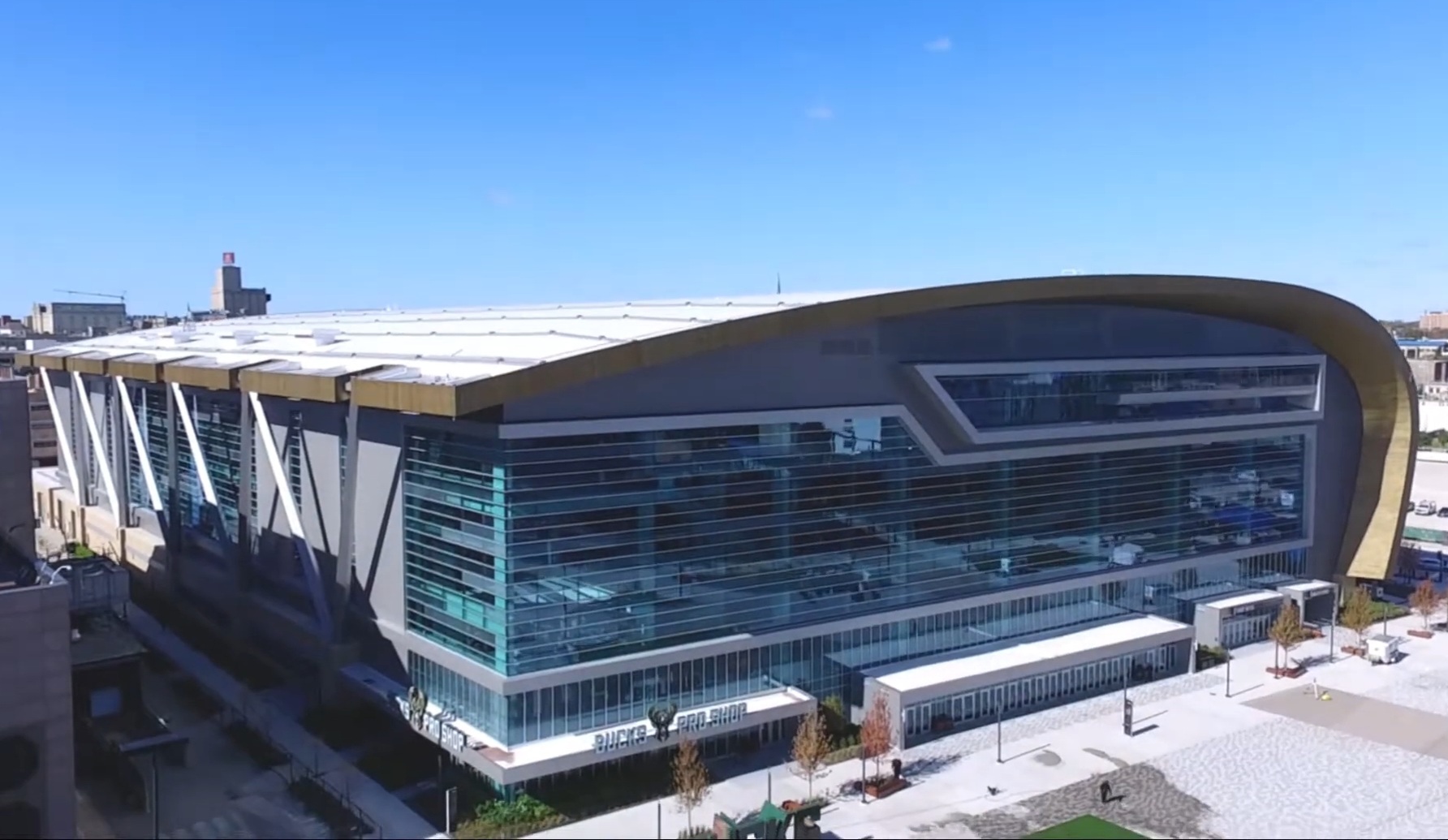 Fiserv Forum, home of the Milwaukee Bucks