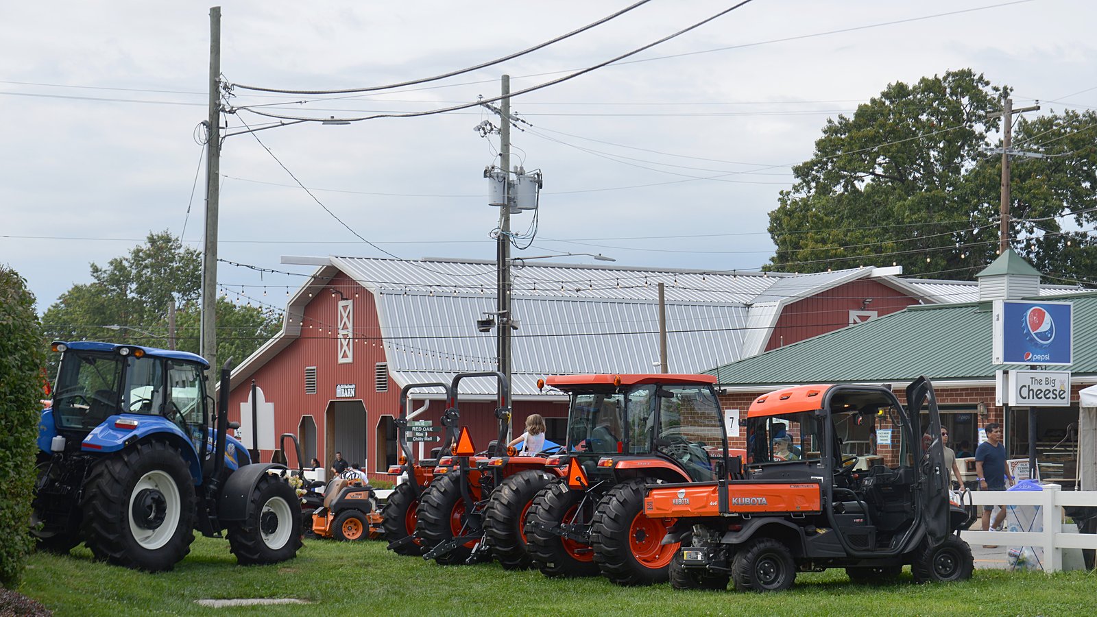 GENERIC: tractors on display at an agricultural fair, with kids climbing on (photo from Maryland)
