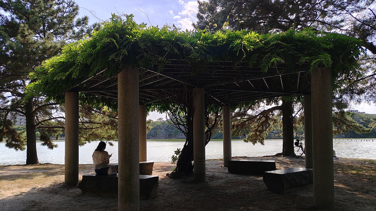 File:Ōhori Park The pergola in Matsushima Ōhori-kōen Chūō-ku Fukuoka 20260525 160104.jpg