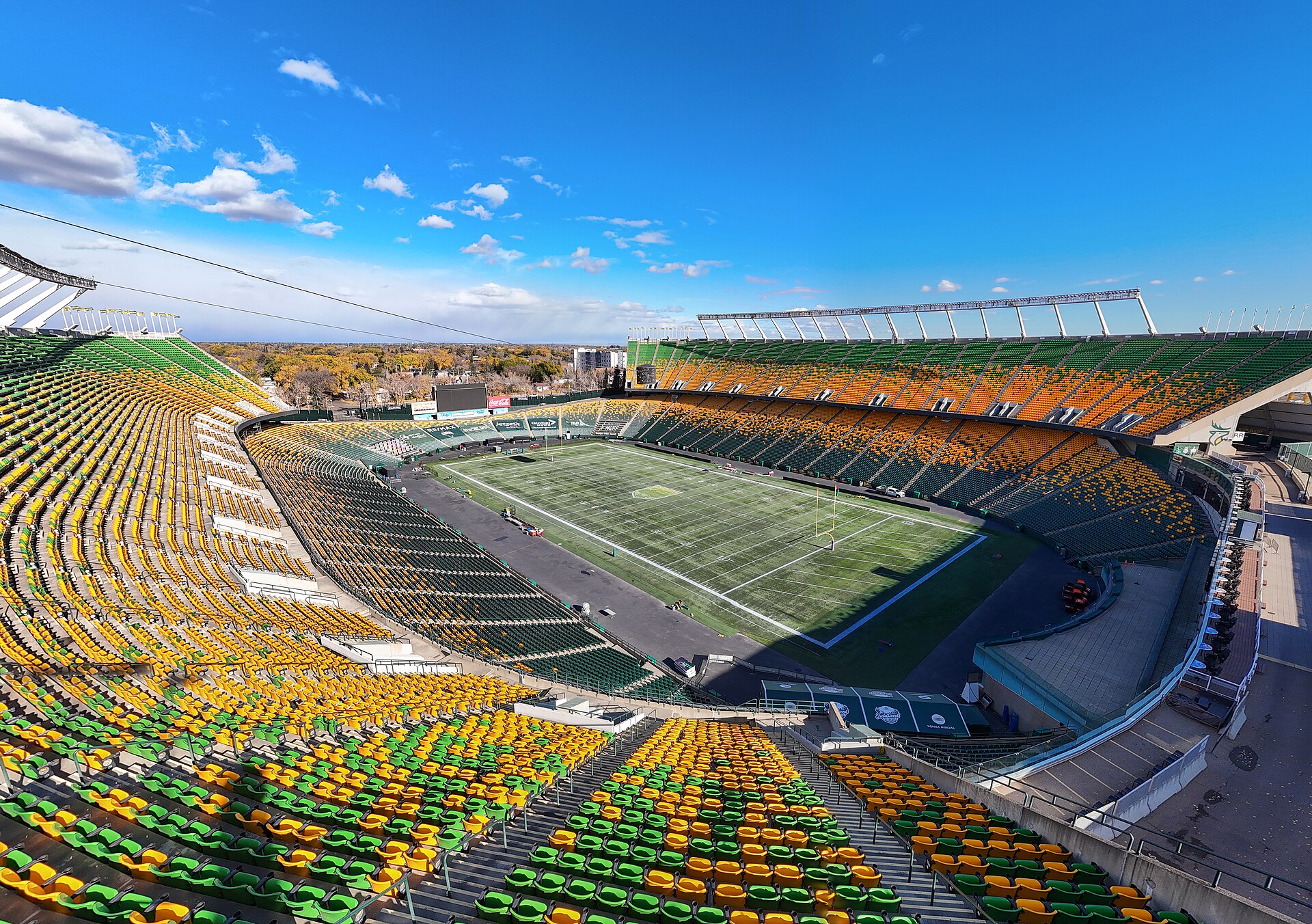 Play Alberta Field at Commonwealth Stadium, home of the Edmonton Elks