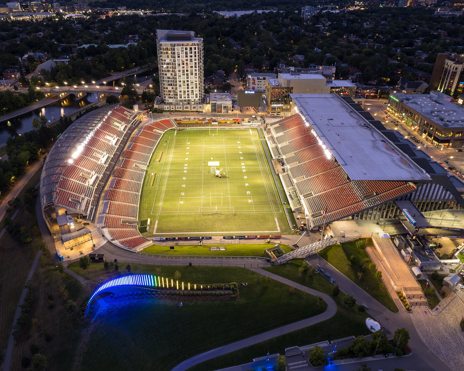 The Stadium at TD Place, home of the Ottawa Redblacks