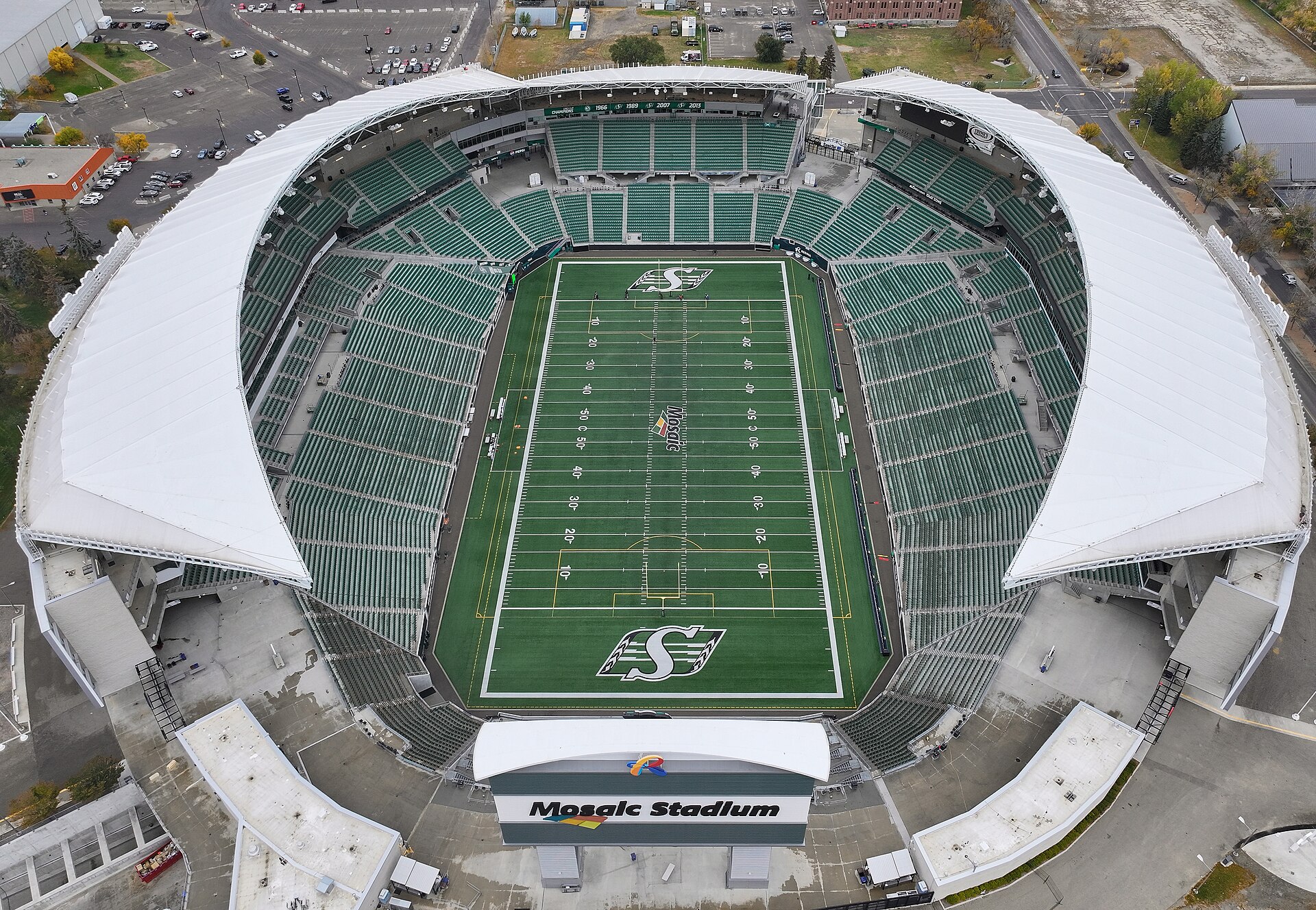 Mosaic Stadium, home of the Saskatchewan Roughriders