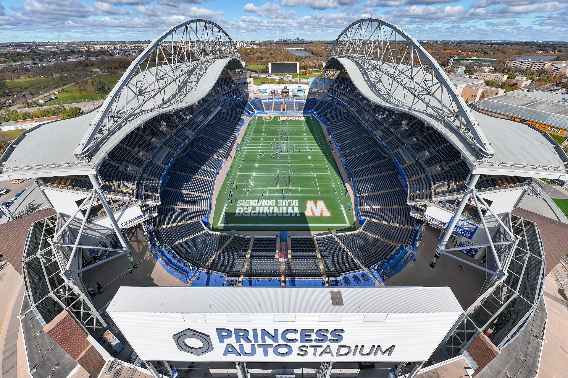 Princess Auto Stadium, home of the Winnipeg Blue Bombers