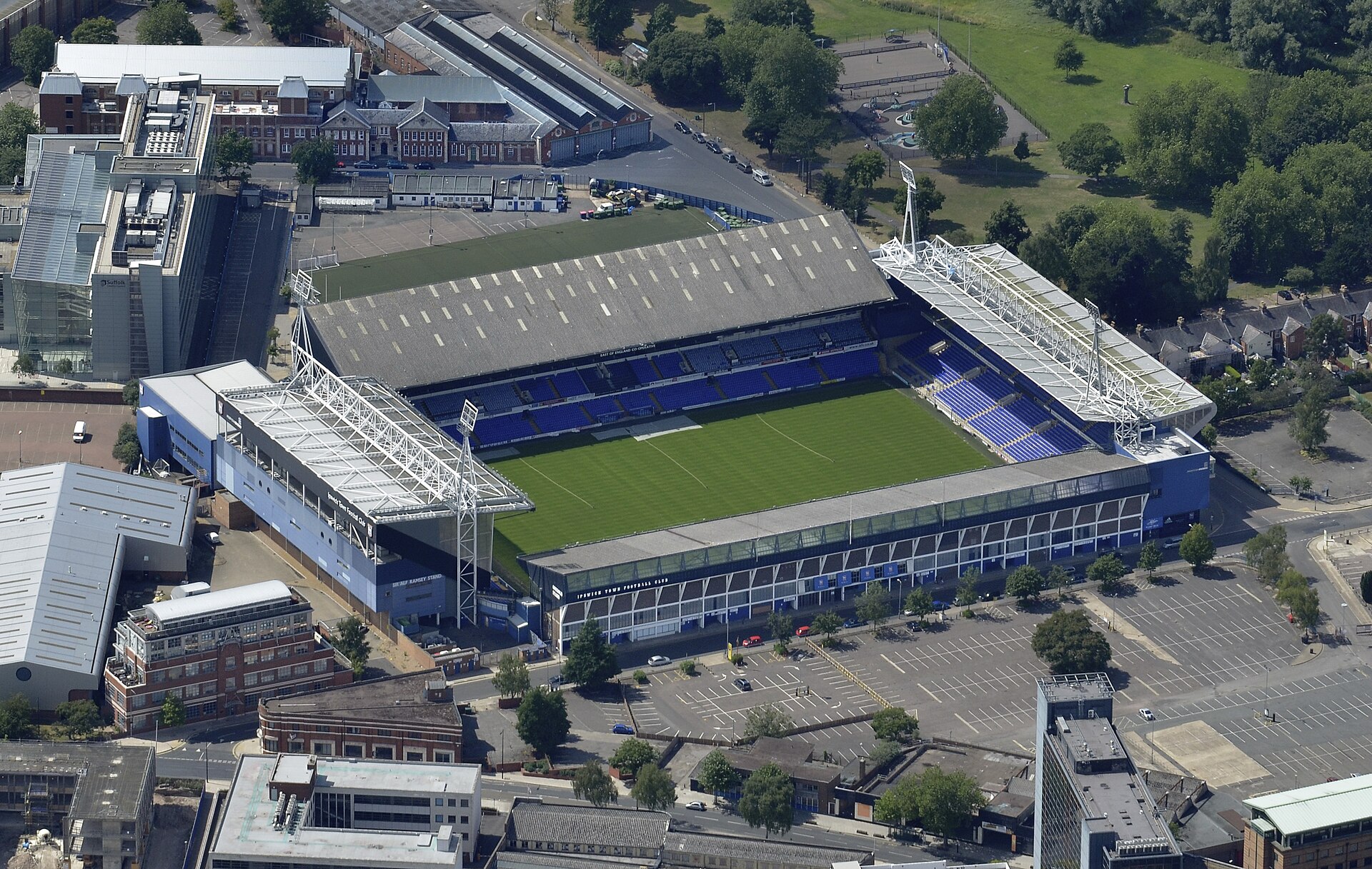Portman Road, home of Ipswich Town
