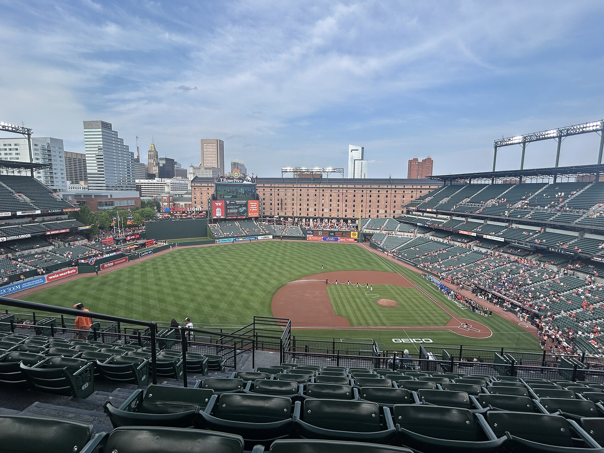 Oriole Park at Camden Yards, home of the Baltimore Orioles
