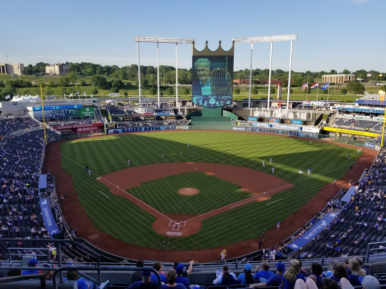 Kauffman Stadium, home of the Kansas City Royals