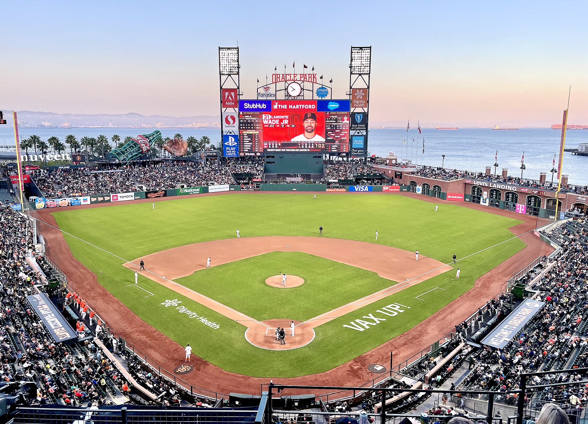 Oracle Park, home of the San Francisco Giants