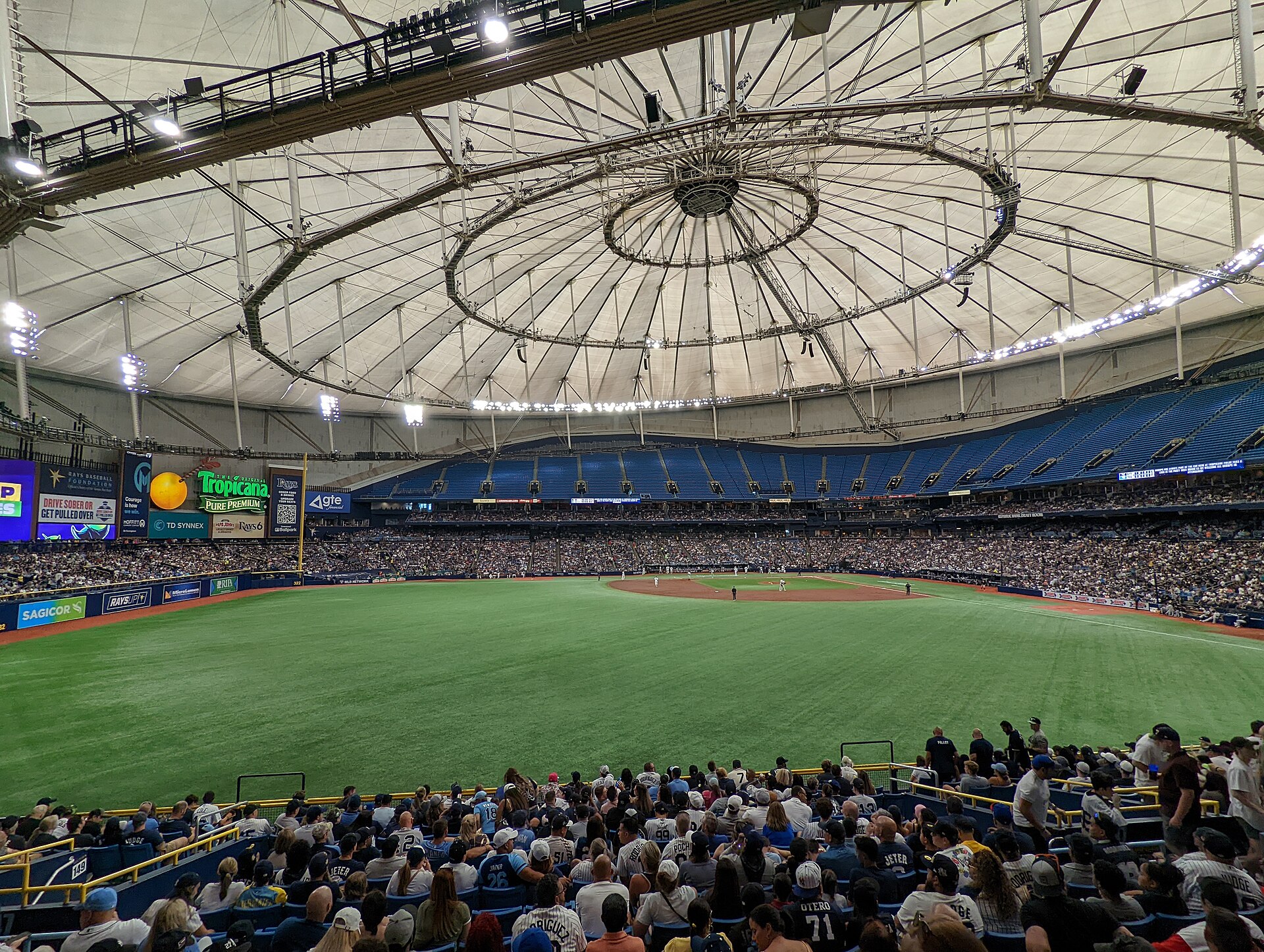 Tropicana Field, home of the Tampa Bay Rays