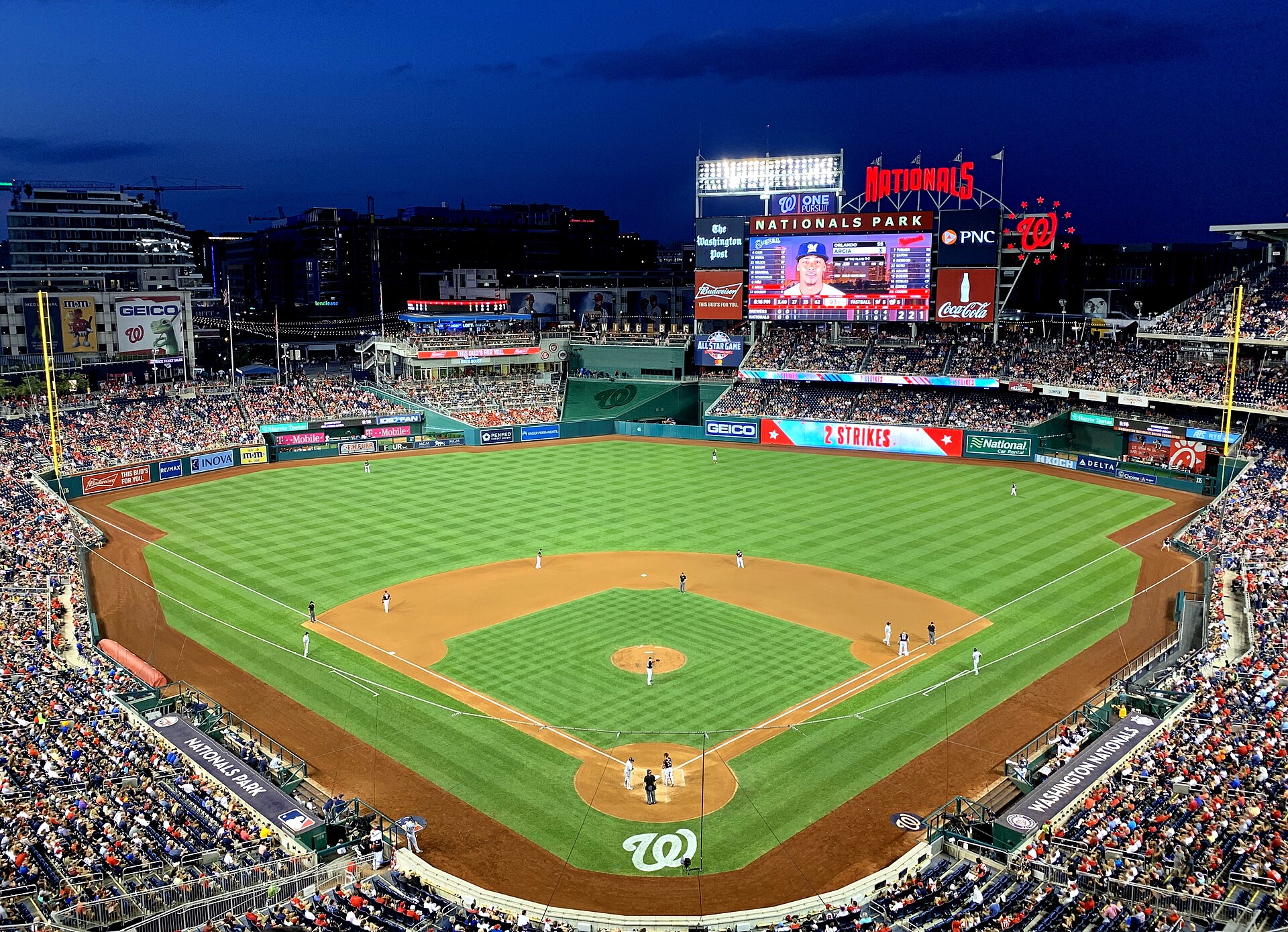 Nationals Park, home of the Washington Nationals