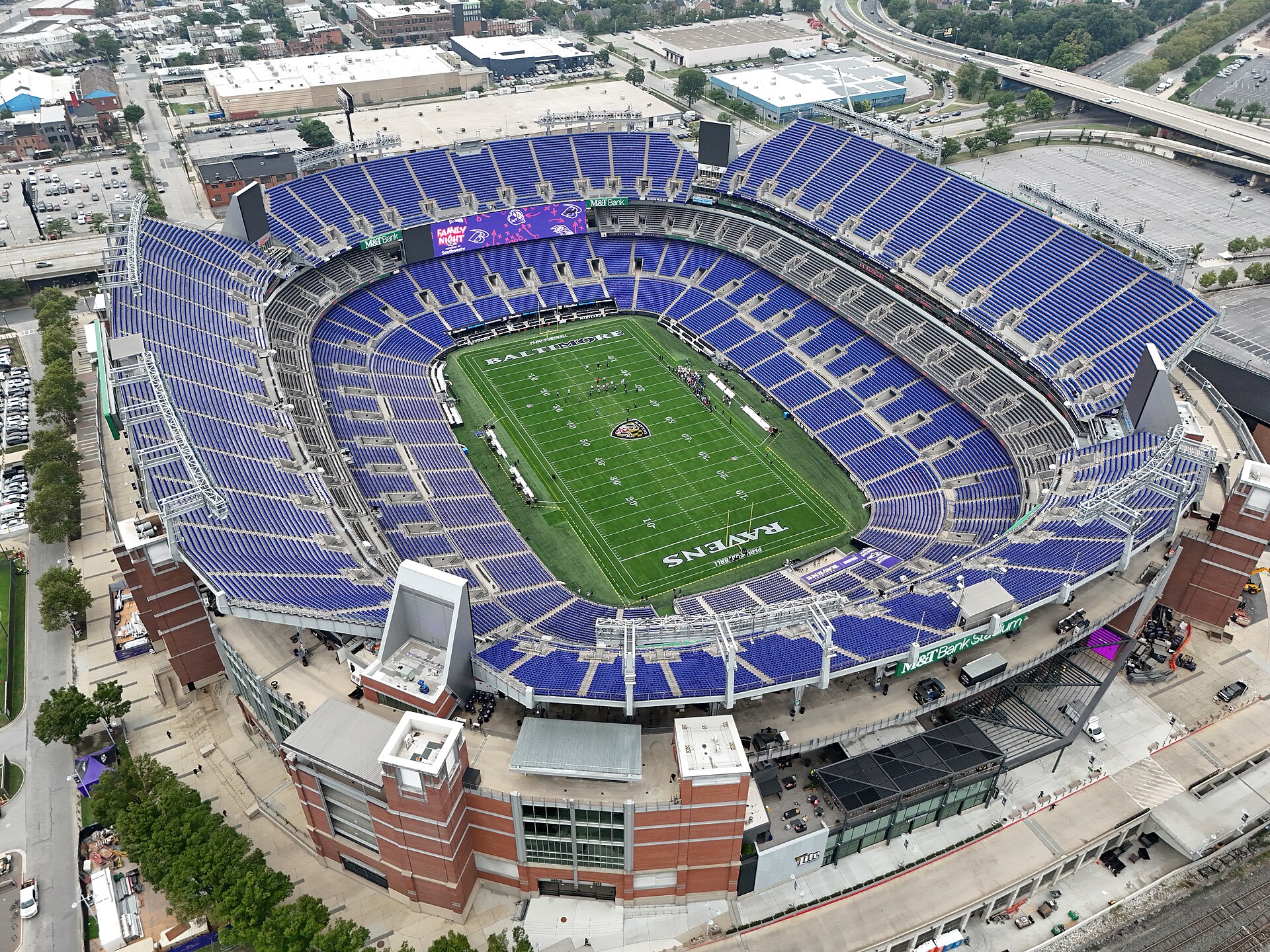 M&T Bank Stadium, home of the Baltimore Ravens