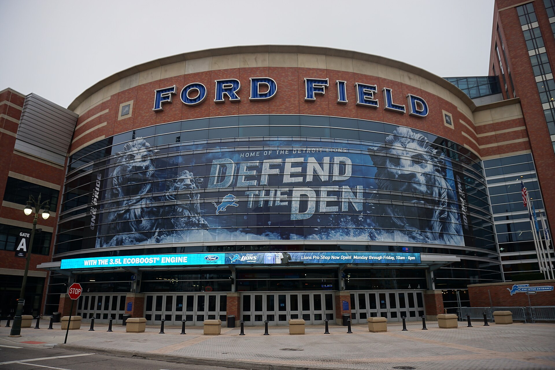 Ford Field, home of the Detroit Lions