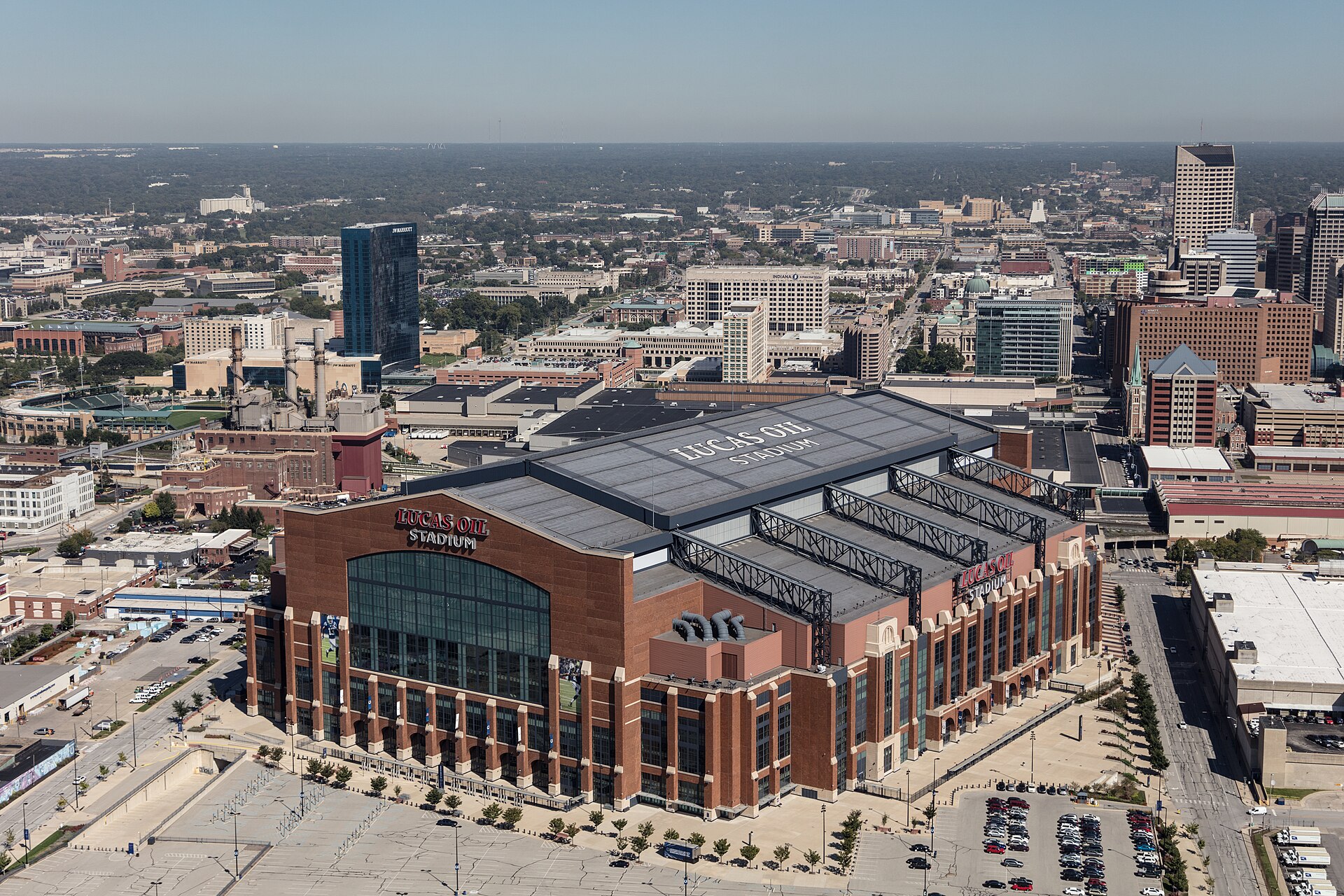 Lucas Oil Stadium, home of the Indianapolis Colts