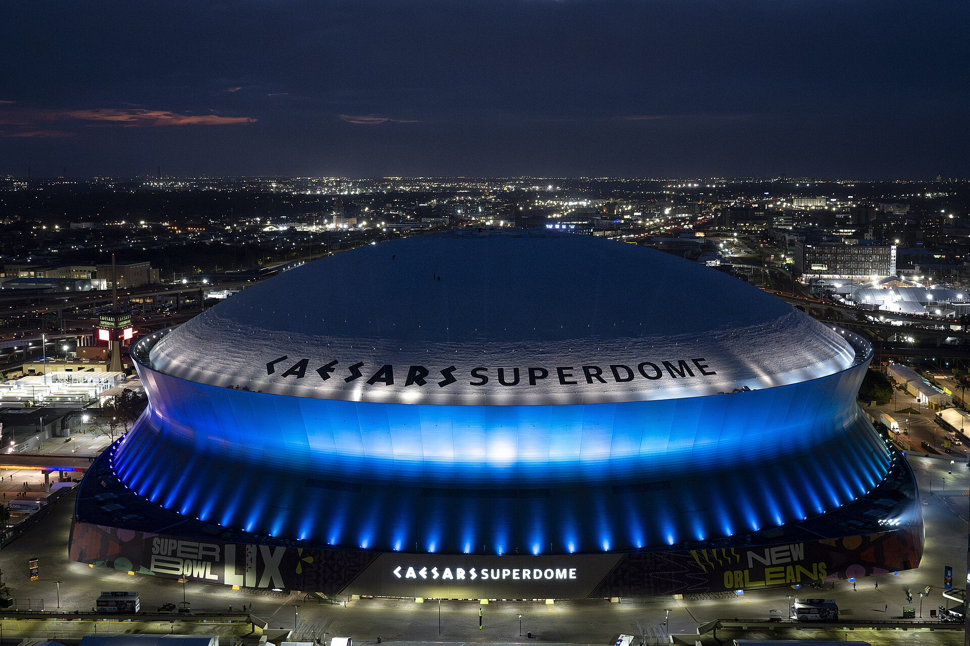 Caesars Superdome, home of the New Orleans Saints
