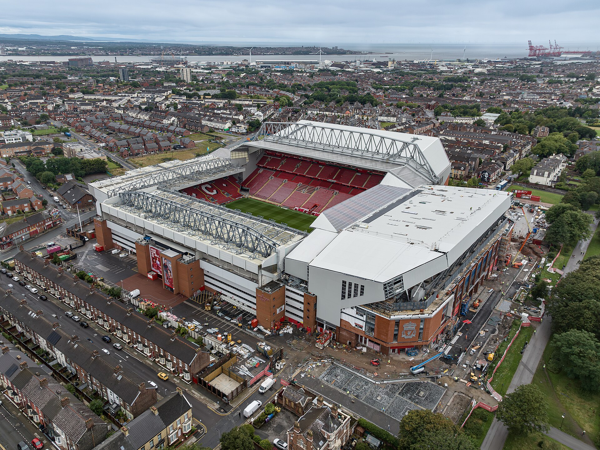 Anfield, home of Liverpool