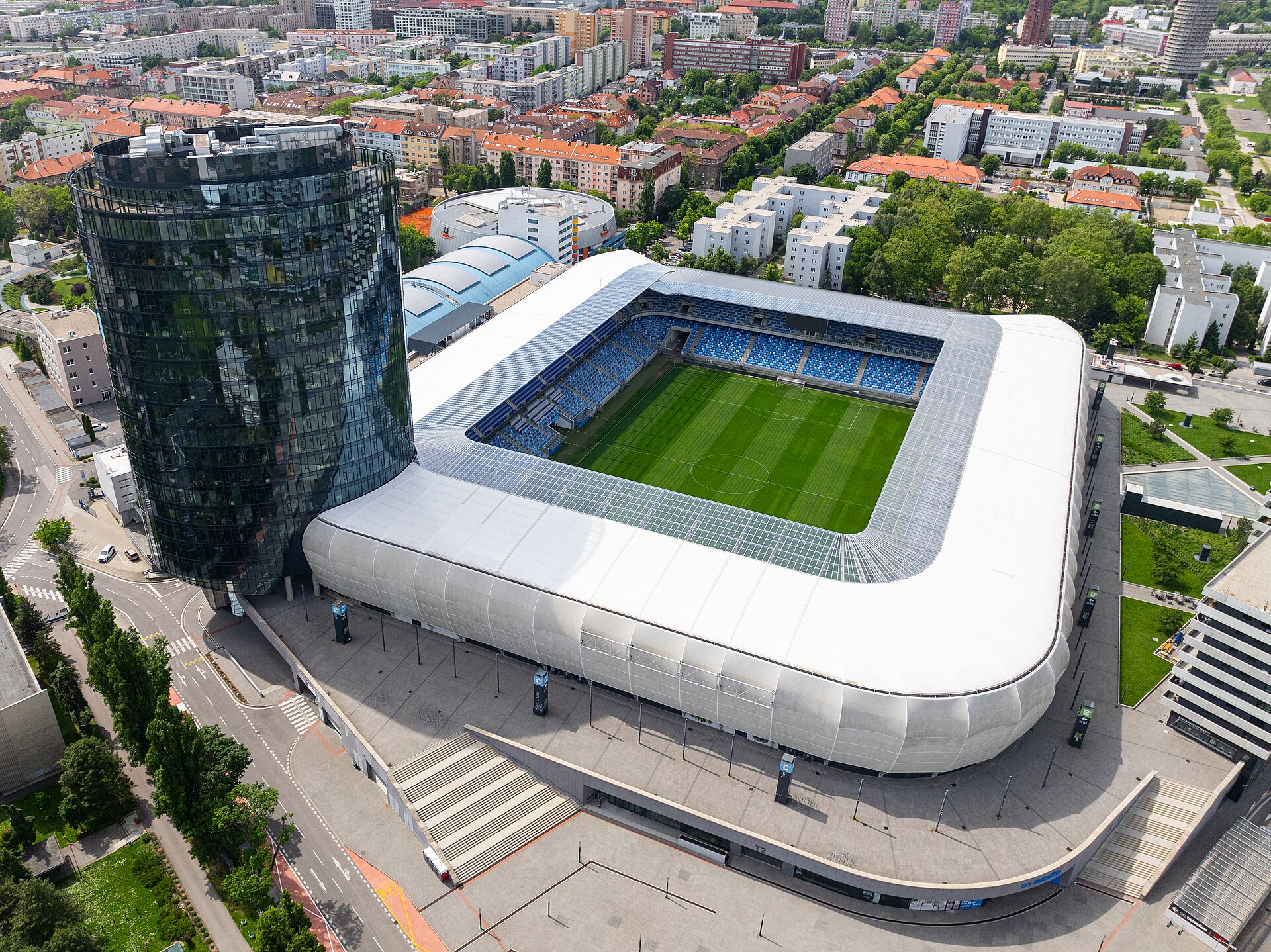 Tehelné pole, home of Slovan Bratislava