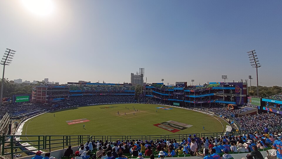Arun Jaitley Stadium in New Delhi during the 2023 Cricket World Cup