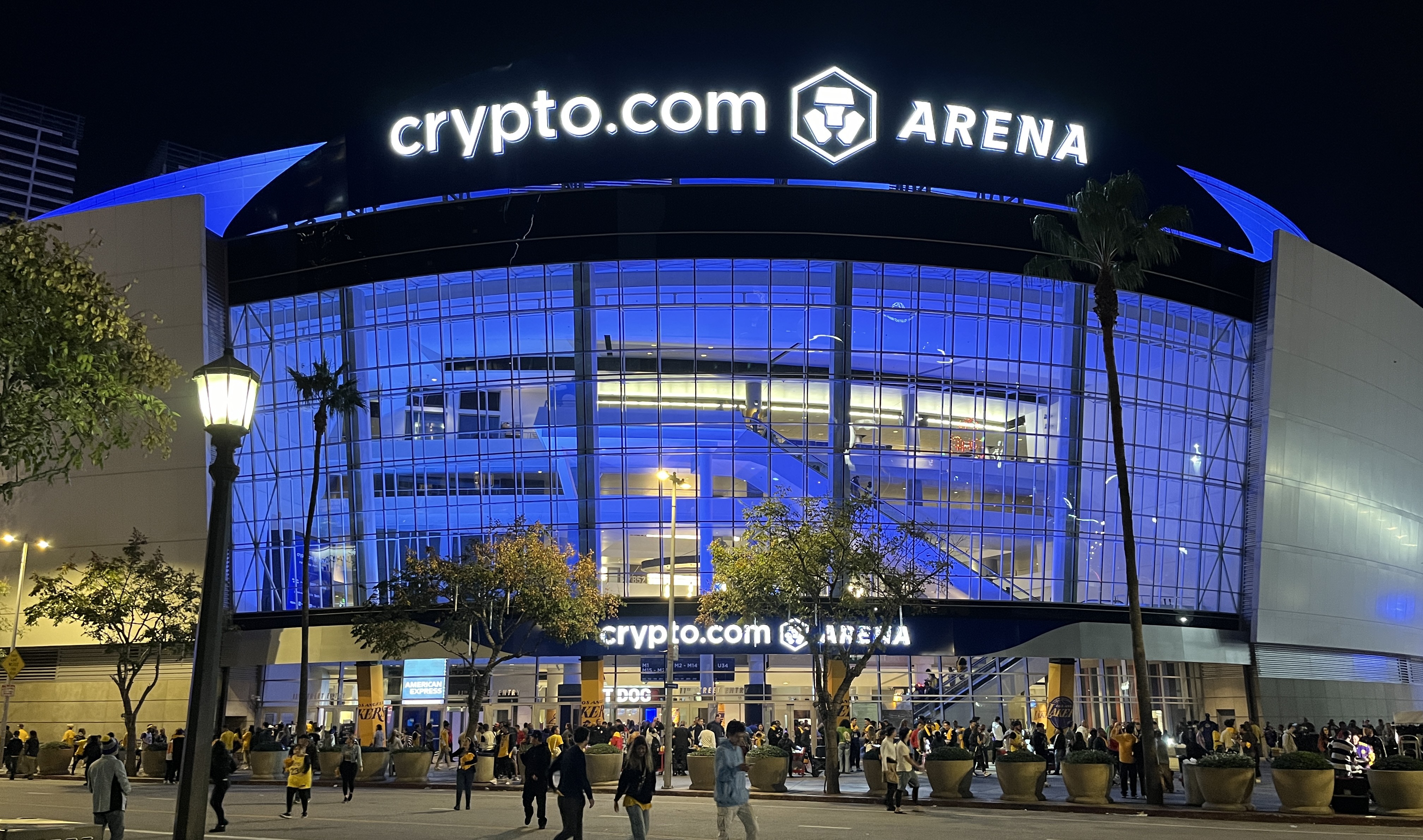 Crypto.com Arena exterior in Los Angeles