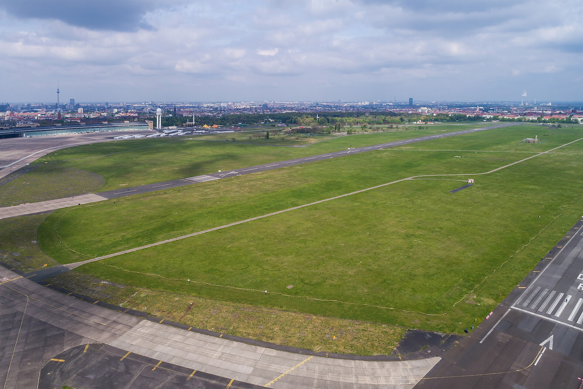 Tempelhofer Feld: the old airport, now the city's strangest park.
