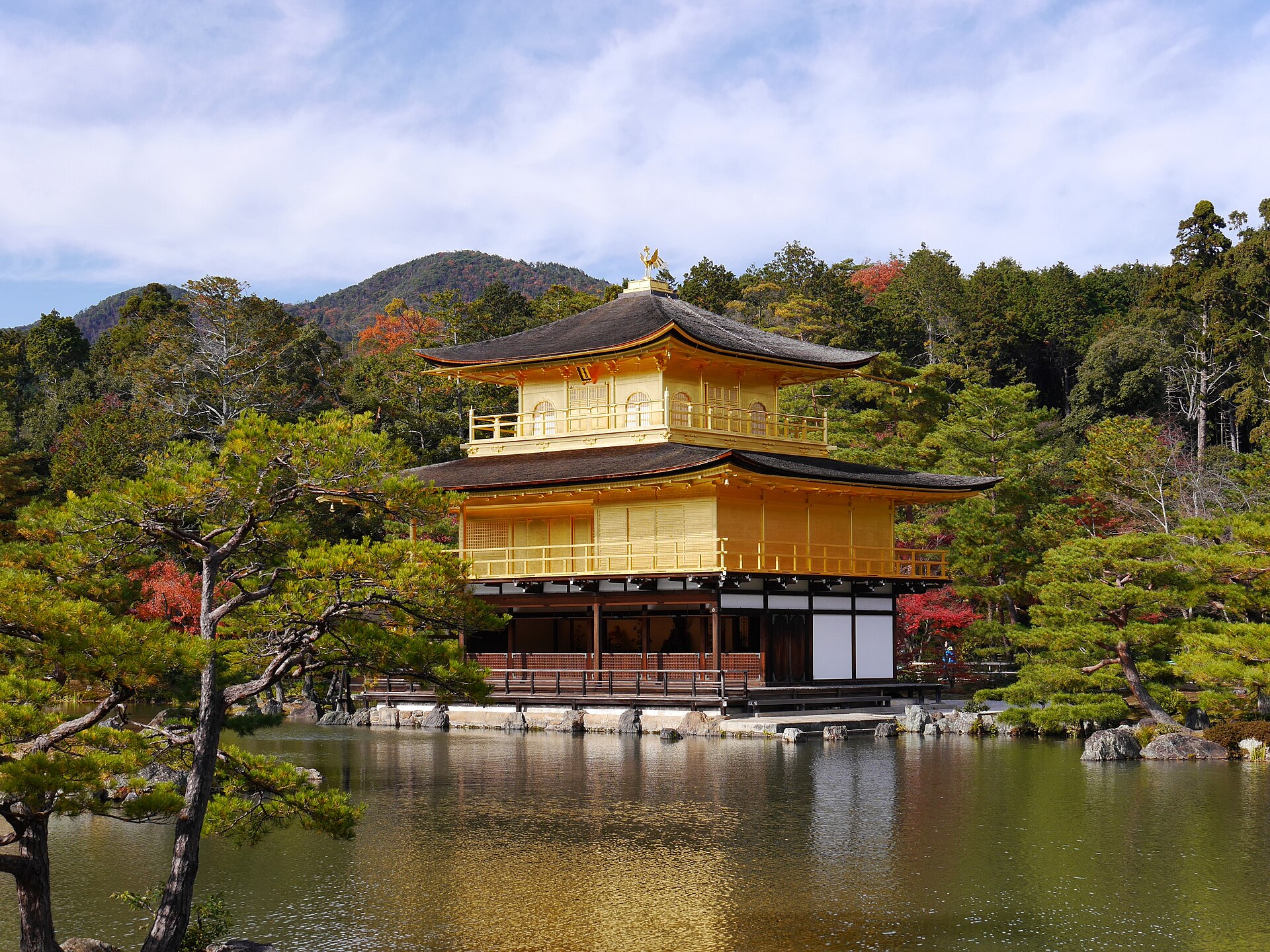 Kinkaku-ji, the Golden Pavilion: go late when the buses leave.