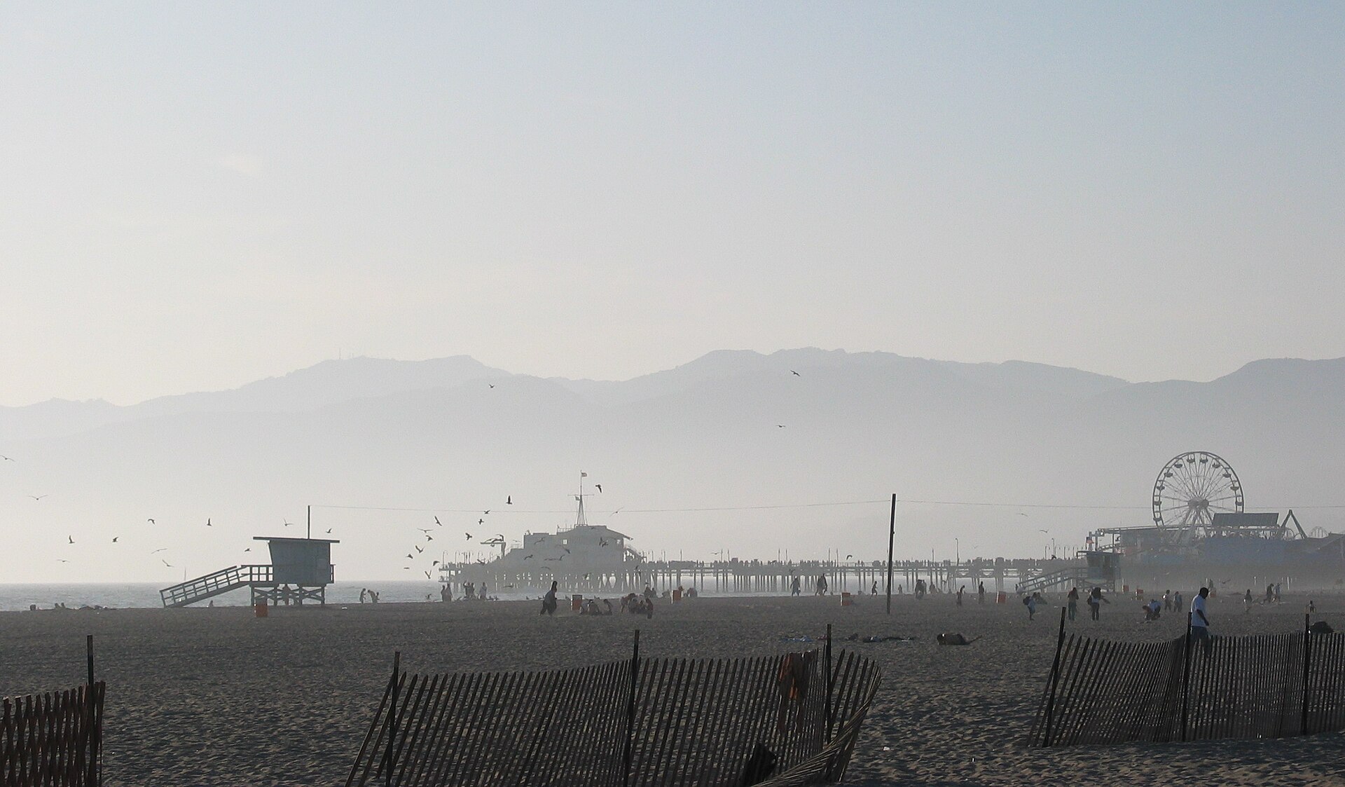 Santa Monica Pier: the end of Route 66 and the start of the sunset.
