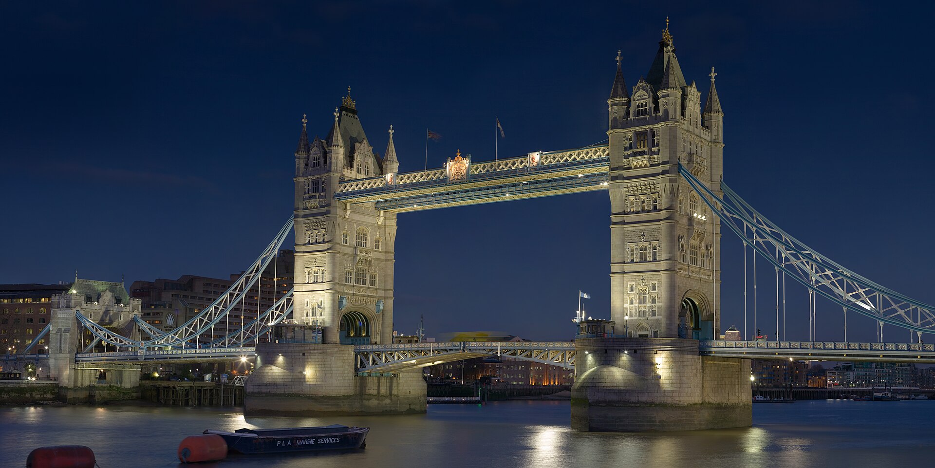 Tower Bridge over the Thames: the river walk ties the classics together.