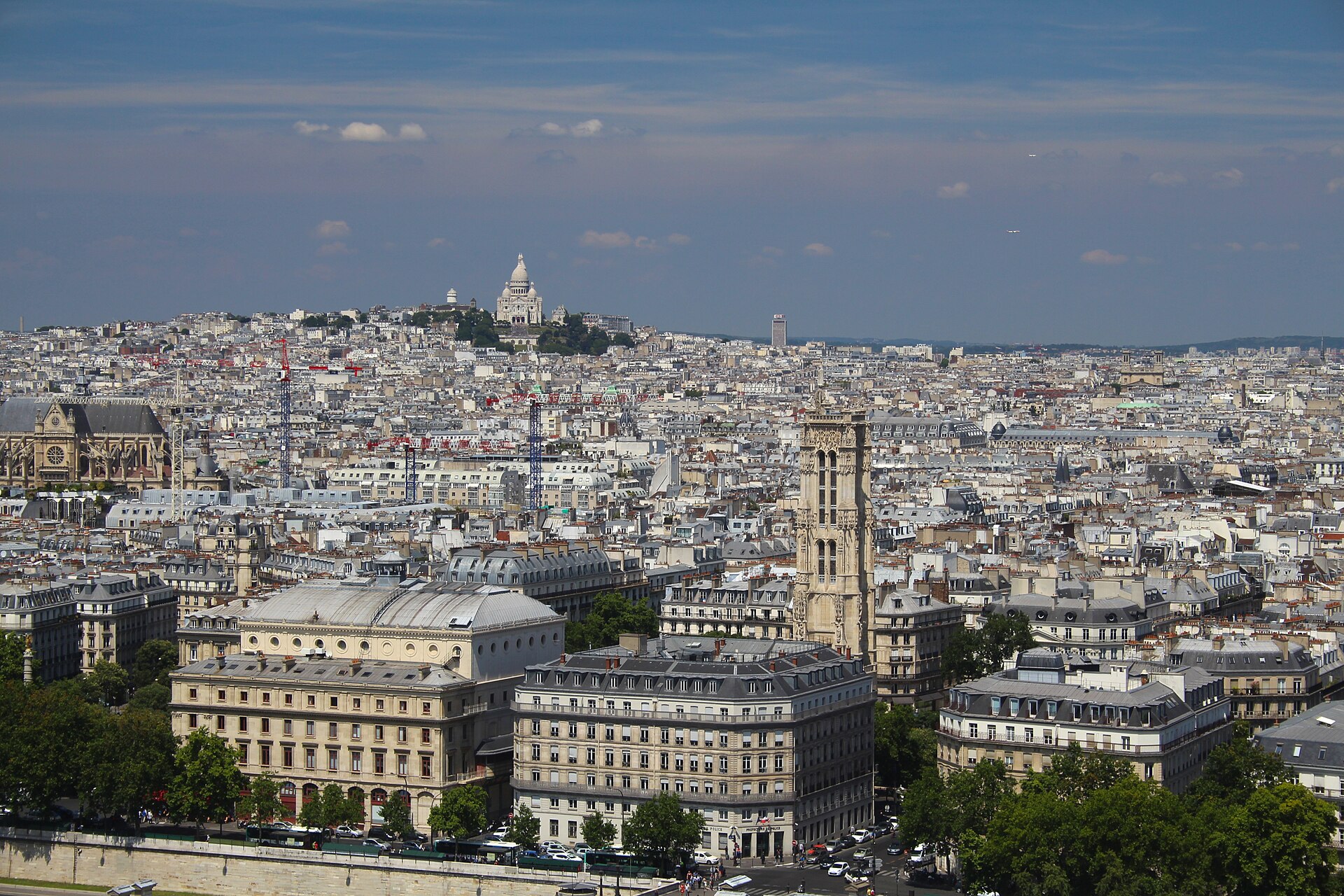 Montmartre in the fall: quieter streets, same postcard views.