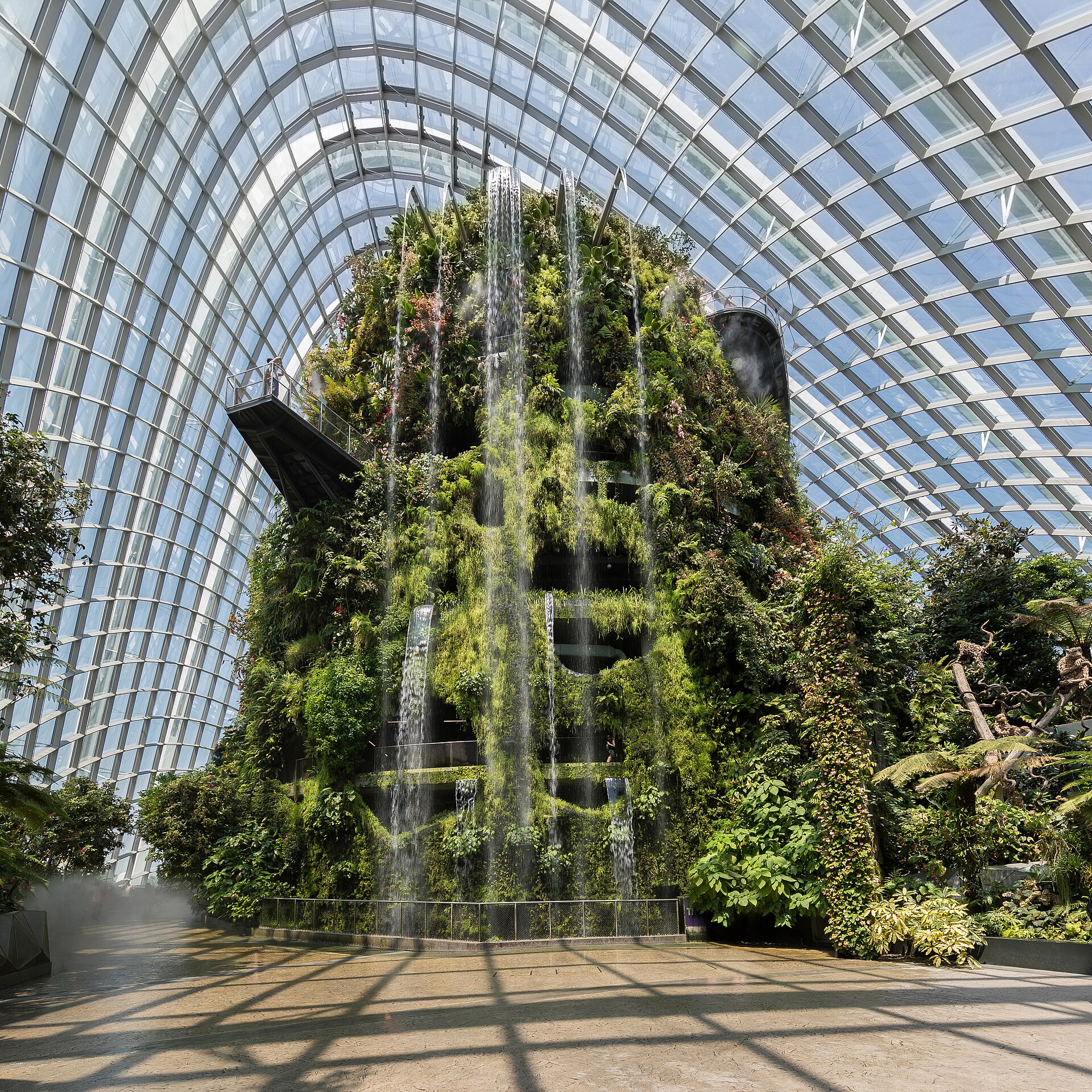 Gardens by the Bay after dark: the Supertree Grove light show is free.