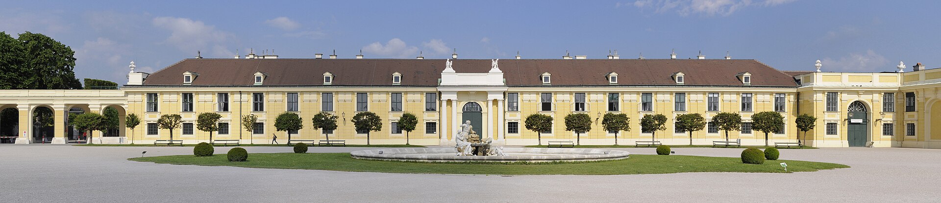 Schonbrunn Palace: the Habsburgs' summer residence, gardens included.