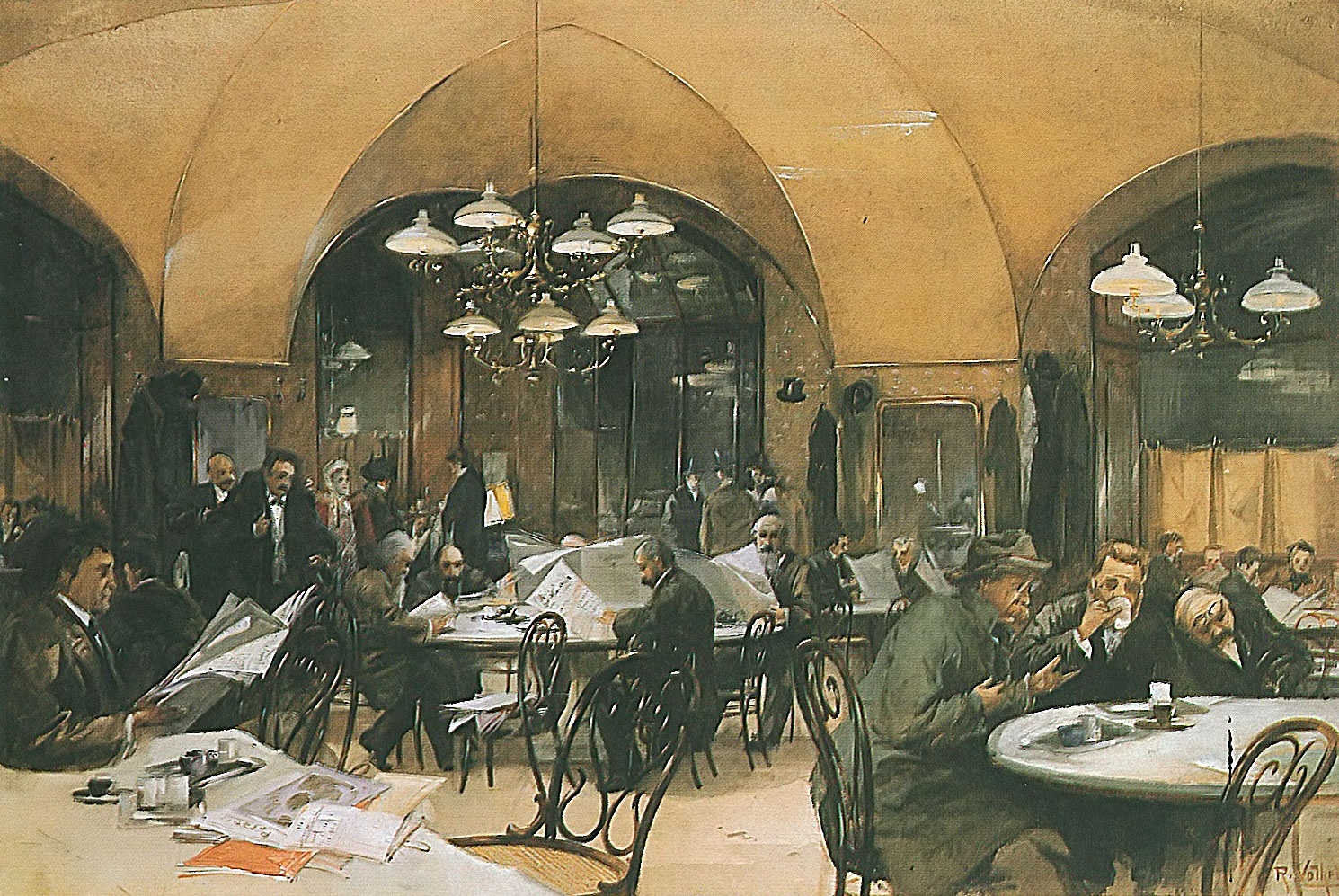 The coffee house: order a melange, stay two hours. This is the point.