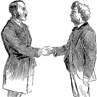 1893 illustration of a handshake